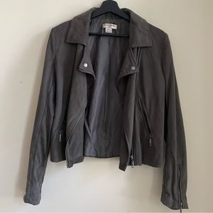 Nordstrom Purchase- Glamorus Brand- Faux Suede Jacket- Ghost Grey